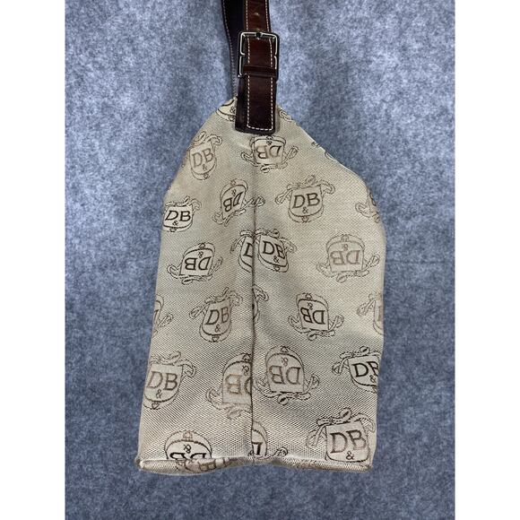 Dooney & Bourke Shoulder Bag Womens Medium Tan Donegal Crest Jacquard Vintage - Picture 7 of 16